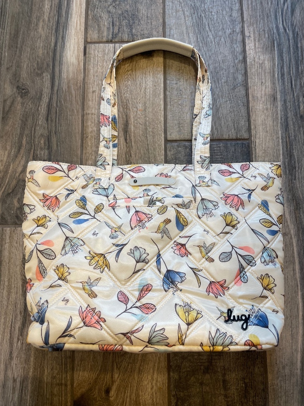 Lug Skyliner Hummingbird Floral Tote